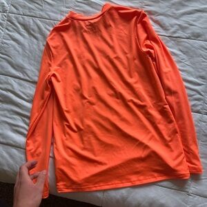 Cat & Jack Bright Orange Long Sleeve Tee